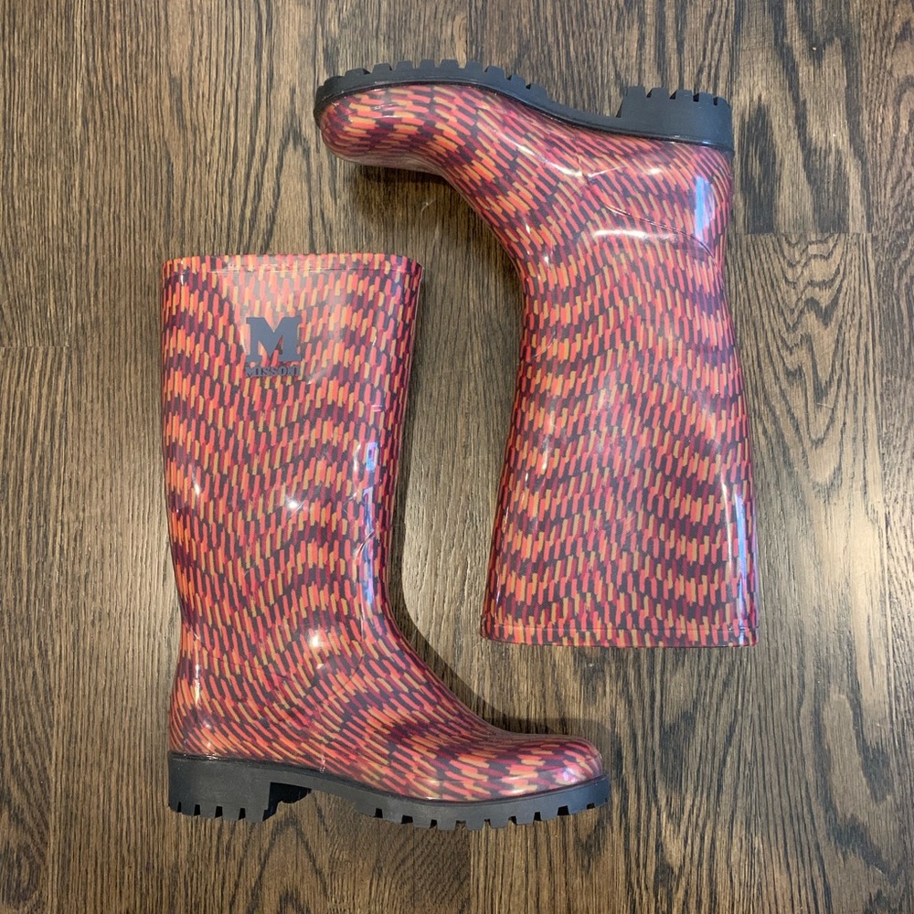 M Missoni Printed Rain Boots